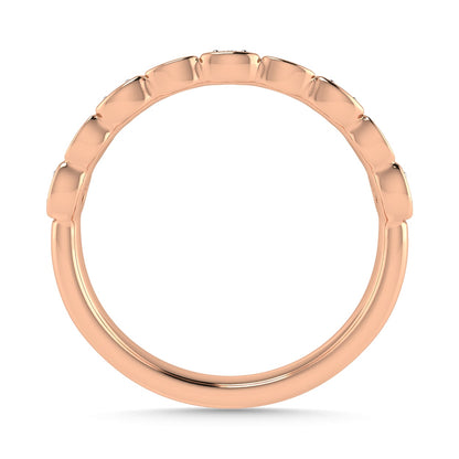 Diamond 1/8 Ct.Tw. Stack Band in 10K Rose Gold