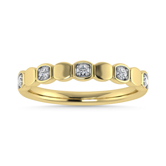 Diamond 1/8 Ct.Tw. Stack Band in 10K Yellow Gold