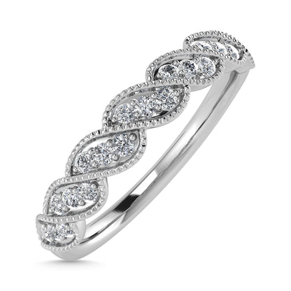 Diamond 1/6 Ct.Tw. Stack Band in 10K White Gold