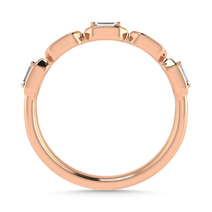 Diamond 1/6 Ct.Tw. Stack Band in 14K Rose Gold