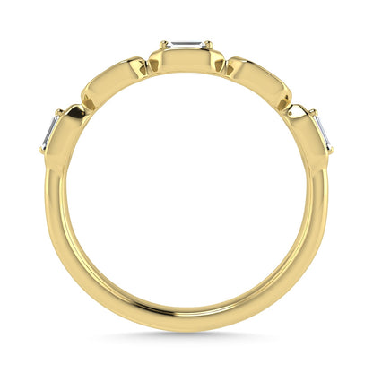 Diamond 1/6 Ct.Tw. Stack Band in 14K Yellow Gold