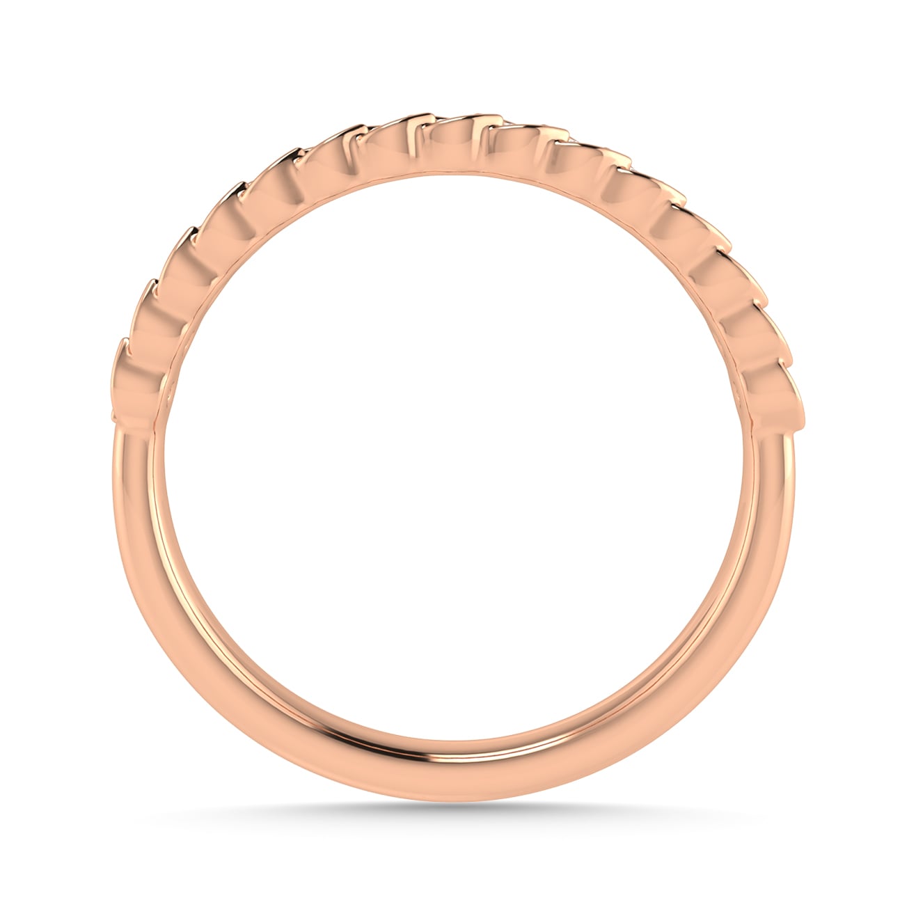 Diamond 1/6 Ct.Tw. Stack Band in 10K Rose Gold