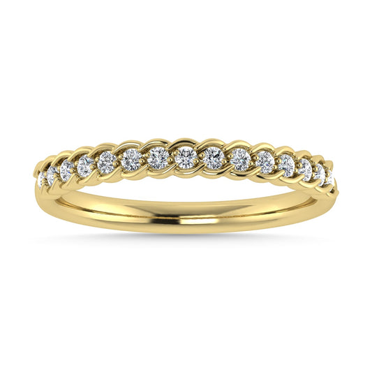 Diamond 1/6 Ct.Tw. Stack Band in 14K Yellow Gold