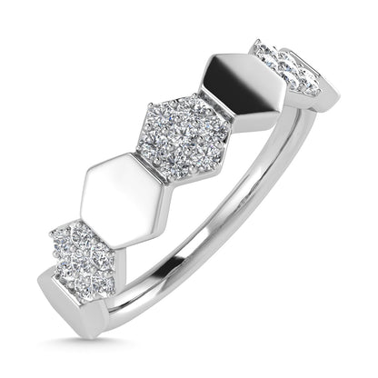 Diamond 1/6 Ct.Tw. Stack Band in 10K White Gold