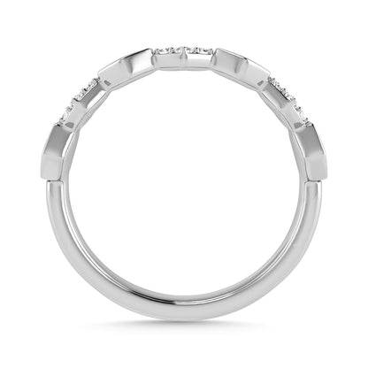 Diamond 1/6 Ct.Tw. Stack Band in 10K White Gold