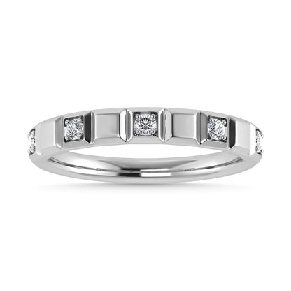 Diamond 1/8 Ct.Tw. Stack Band in 14K White Gold