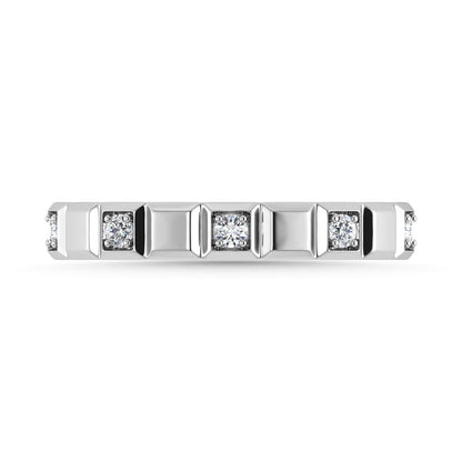 Diamond 1/8 Ct.Tw. Stack Band in 14K White Gold