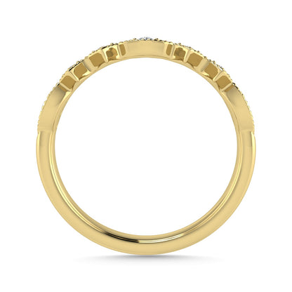 Diamond 1/5 Ct.Tw. Stack Band in 14K Yellow Gold