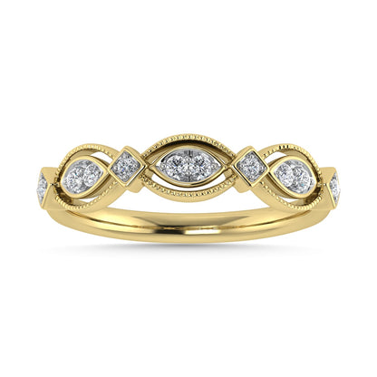Diamond 1/6 Ct.Tw. Stack Band in 14K Yellow Gold