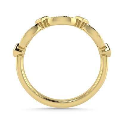 Diamond 1/6 Ct.Tw. Stack Band in 14K Yellow Gold