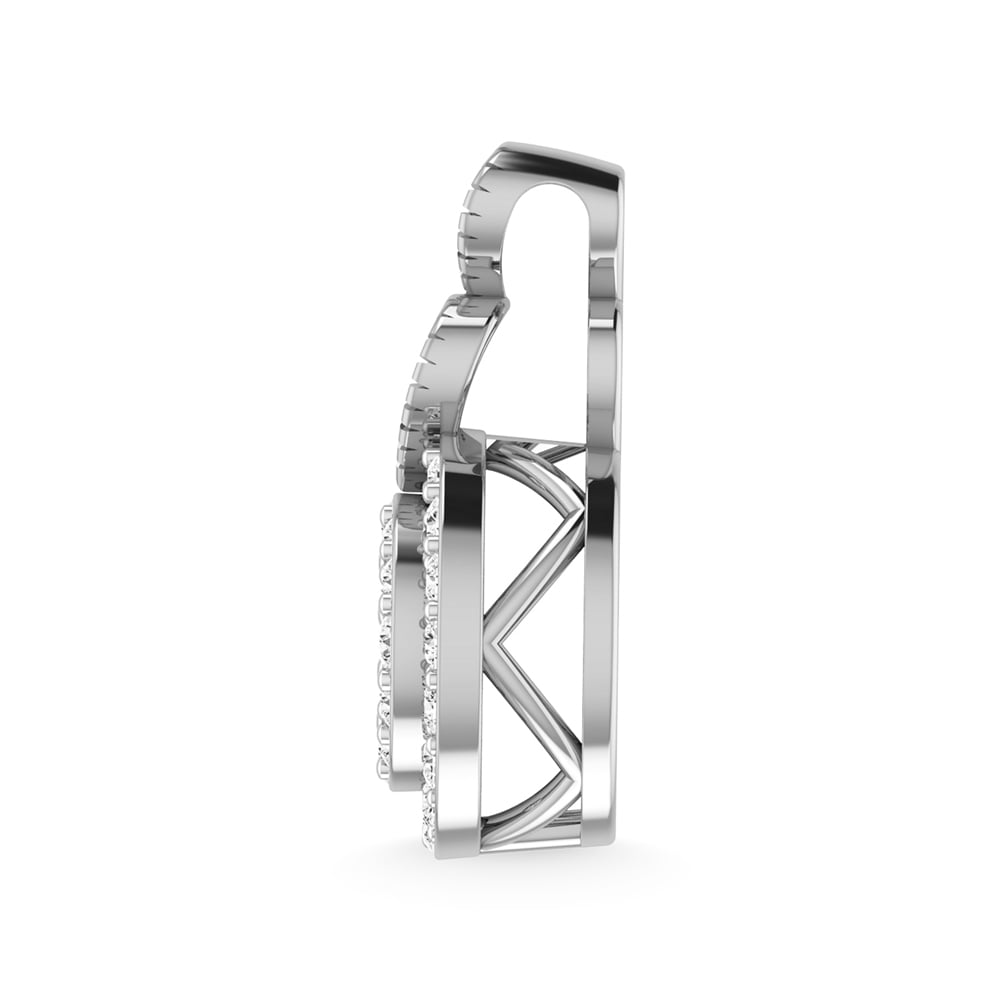 14K White Gold Diamond 1/5 Ct.Tw. Fashion Pendant