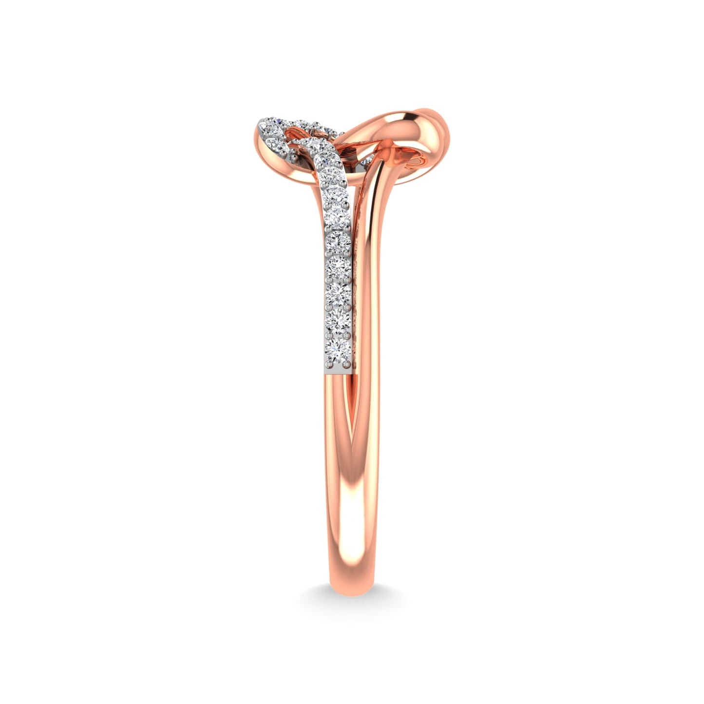 10K White Gold Diamond 1/5 Ct.Tw. Fashion Ring