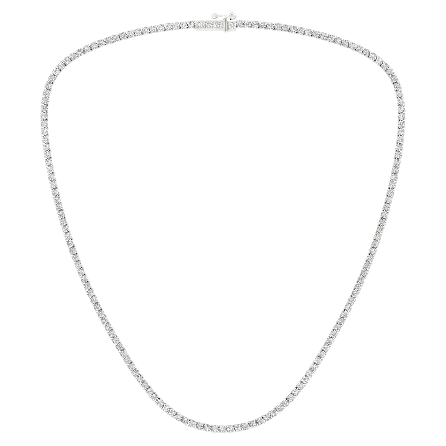 14K 7.00CT Certified Lab Grown Diamond Necklace ( IGI Certified )