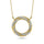 10K Yellow Gold Diamond 1/6 Ct.Tw. Circle Fashion Necklace
