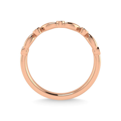 10K Rose Gold Diamond 1/20 Ct.Tw. Stackable Ring