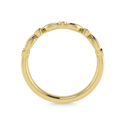10K Yellow Gold Diamond 1/20 Ct.Tw. Stackable Ring