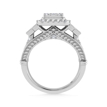 14K White Gold Diamond 1 Ct.Tw. Engagement Ring