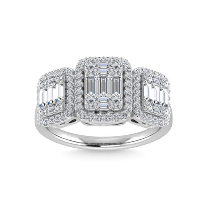 14K White Gold Diamond 1 Ct.Tw. Engagement Ring