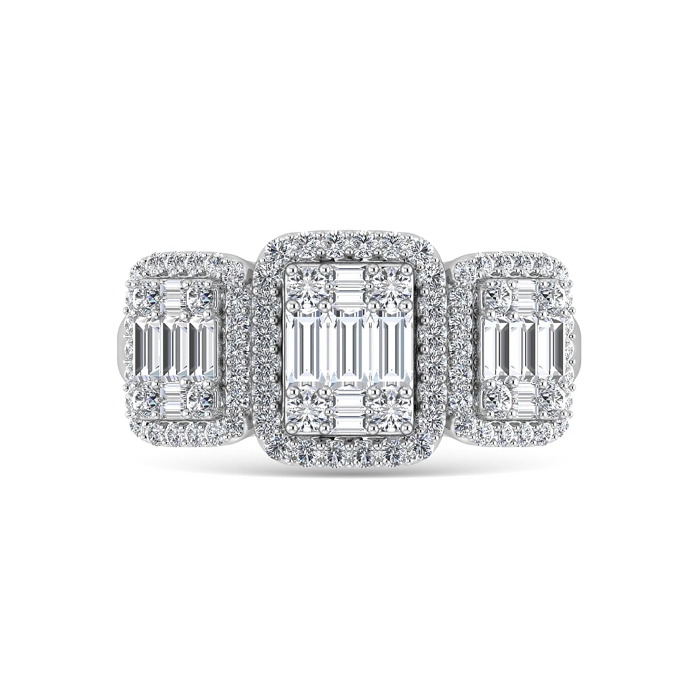 14K White Gold Diamond 1 Ct.Tw. Engagement Ring