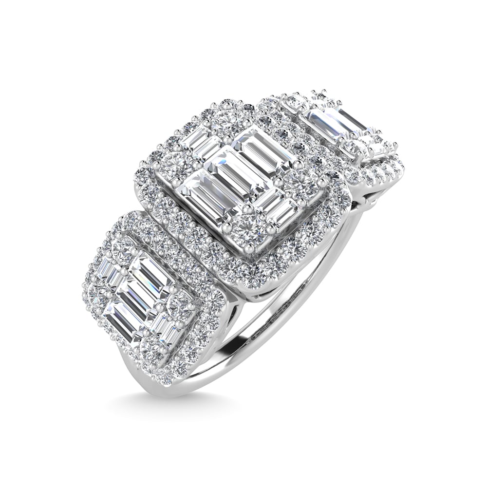 14K White Gold Diamond 1 Ct.Tw. Engagement Ring