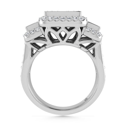 14K White Gold Diamond 1 1/2.Ct. Tw. Engagement Ring