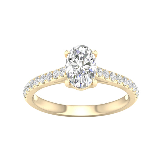 14K 1.75CT Certified Lab Grown Diamond Ring ( IGI Certified )