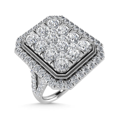 14K White Gold Diamond 2 3/4 Ct.Tw. Engagement Ring