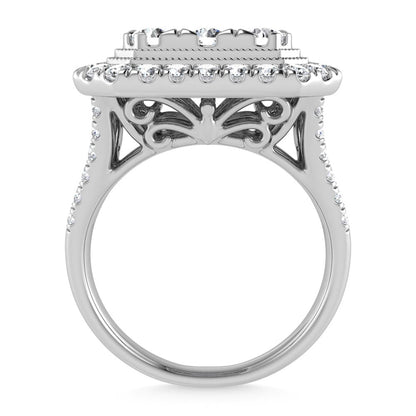 14K White Gold Diamond 2 3/4 Ct.Tw. Engagement Ring