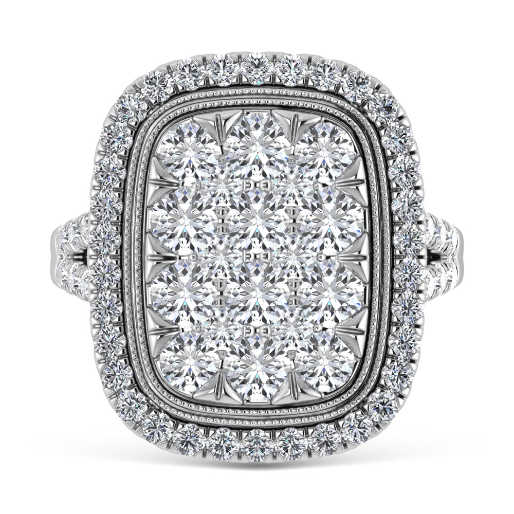 14K White Gold Diamond 2 3/4 Ct.Tw. Engagement Ring