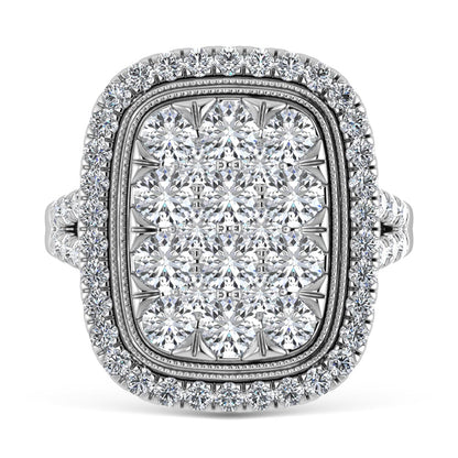 14K White Gold Diamond 2 3/4 Ct.Tw. Engagement Ring