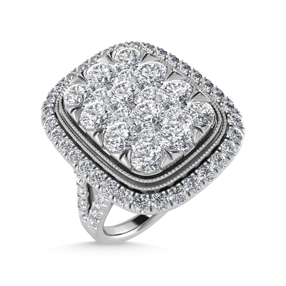 14K White Gold Diamond 2 3/4 Ct.Tw. Engagement Ring