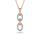 10K Two Tone Diamond 1/10 Ct.Tw. Fashion Pendant