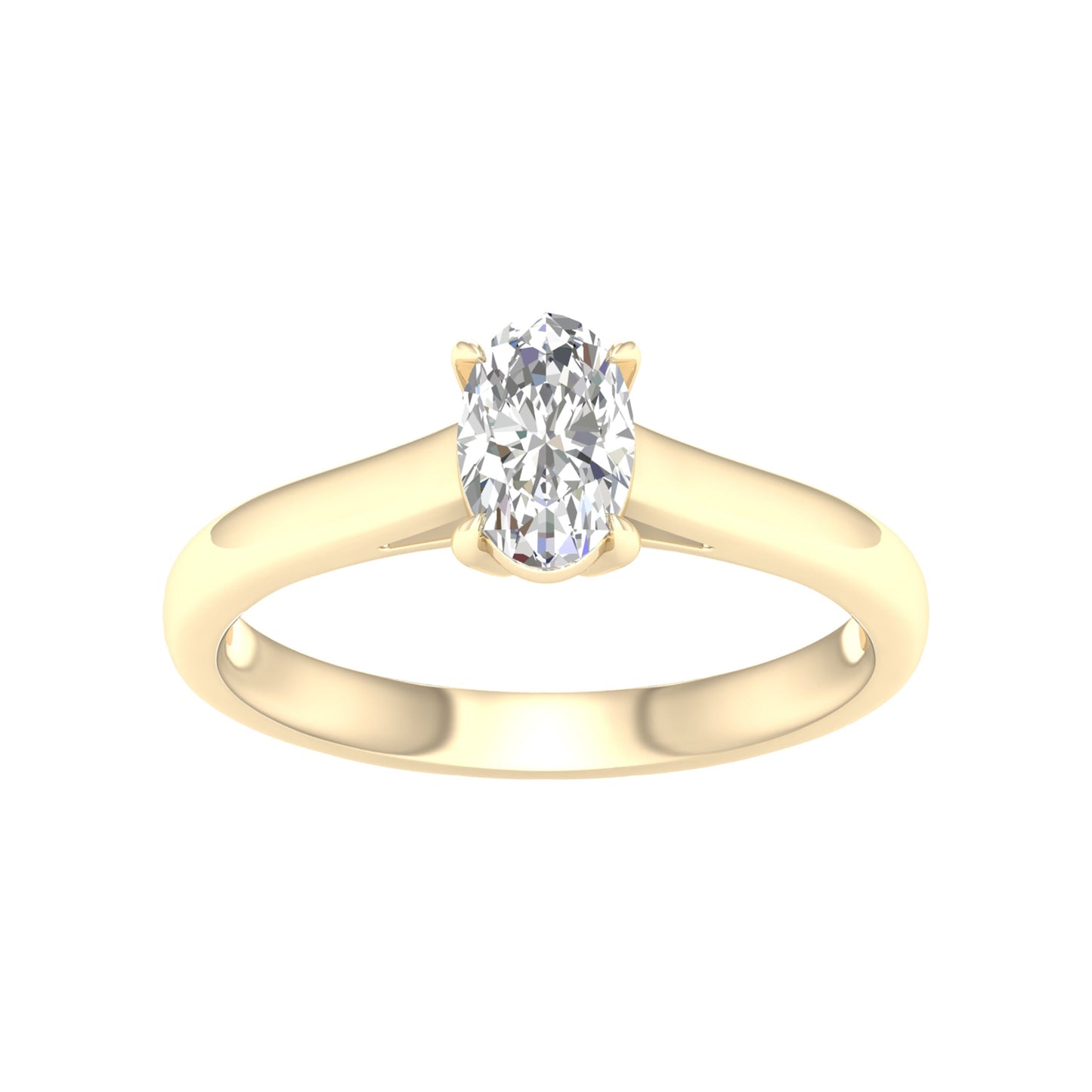 14K 0.75CT Certified Lab Grown Diamond Ring ( IGI Certified )