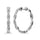 10K White Gold Diamond 1/5 Ct.Tw. Hoop Earrings