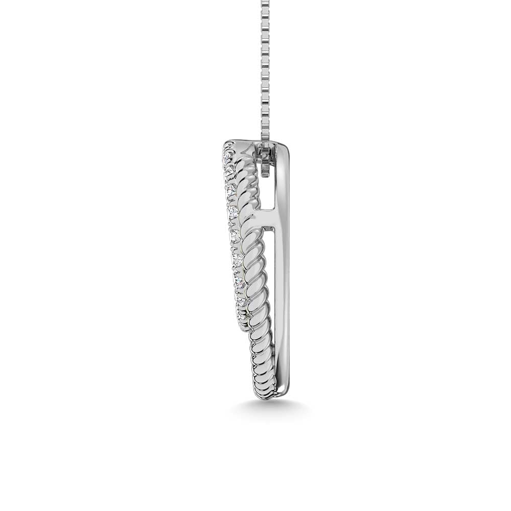 14K White Gold Diamond 1/4 Ct.Tw. Fashion Pendant