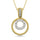 10K Yellow Gold Diamond 1/10 Ct.Tw. Fashion Pendant