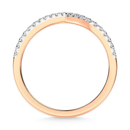 14K Rose Gold Diamond 1/4 Ct.Tw. Stack Band