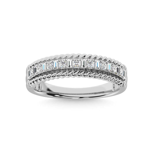 14K White Gold Diamond 1/4 Ct.Tw. Fashion Band