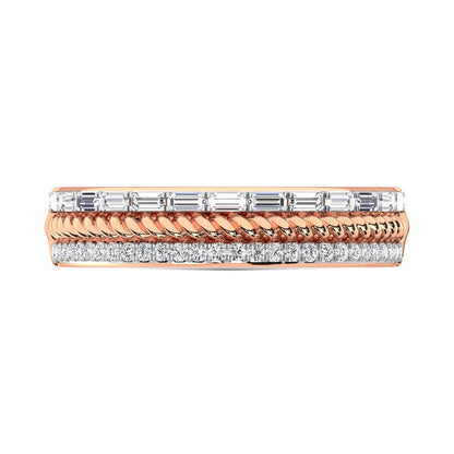 14K Rose Gold Diamond 1/4 Ct.Tw. Fashion Band