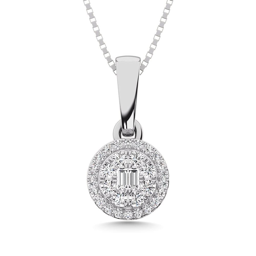 14K White Gold Diamond 5/8 Ct.Tw. Fashion Pendant