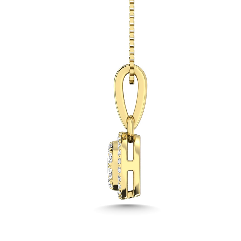 14K Yellow Gold Diamond 1/3 Ct.Tw. Fashion Pendant