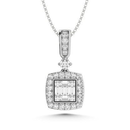 14K White Gold Diamond 1/3 Ct.Tw. Fashion Pendant