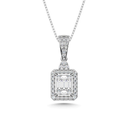 14K White Gold Diamond 1/3 Ct.Tw. Fashion Pendant