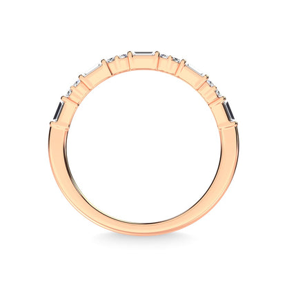 14K Rose Gold Diamond 1/5 Ct.Tw. Stackable Band