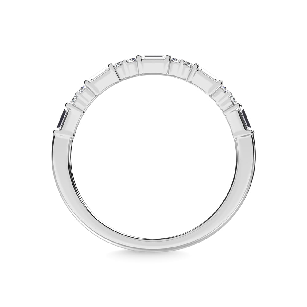 14K White Gold Diamond 1/5 Ct.Tw. Stackable Band