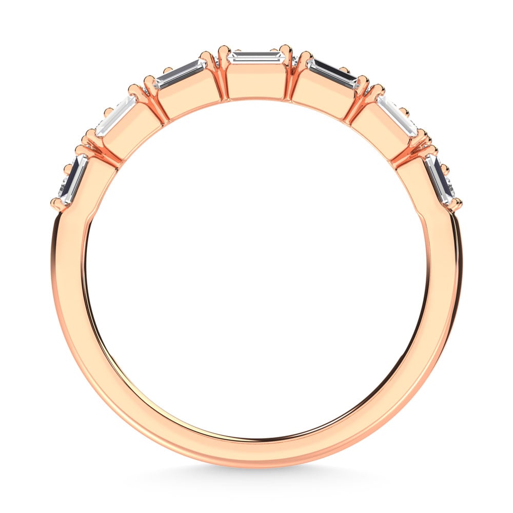 14K Rose Gold Diamond 1/3 Ct.Tw. Stack Band