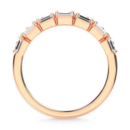14K Rose Gold Diamond 1/3 Ct.Tw. Stack Band