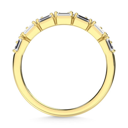 14K Yellow Gold Diamond 1/3 Ct.Tw. Stack Band