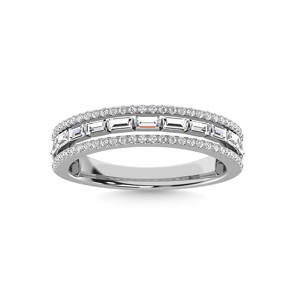 14K White Gold Diamond 1/2 Ct.Tw. Anniversary Band