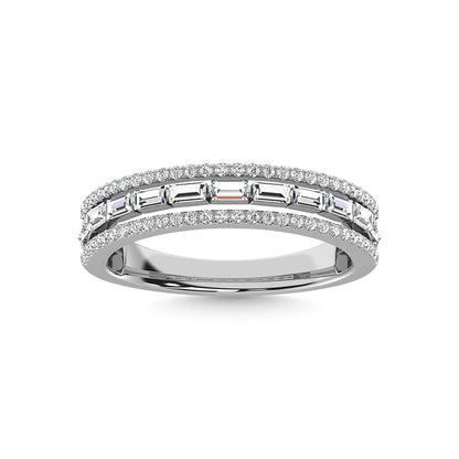 14K White Gold Diamond 1/2 Ct.Tw. Anniversary Band